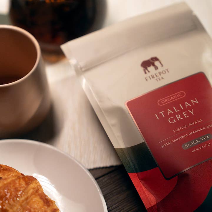 Firepot Tea - Wholesale Loose tea - Italian Grey Loose Leaf Black Tea, 2oz Bag2