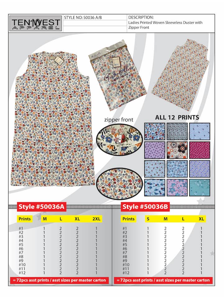 Ten West Apparel - Vendita all'ingrosso Vestito - Donna - Spolverini da donna S-XL 50036B