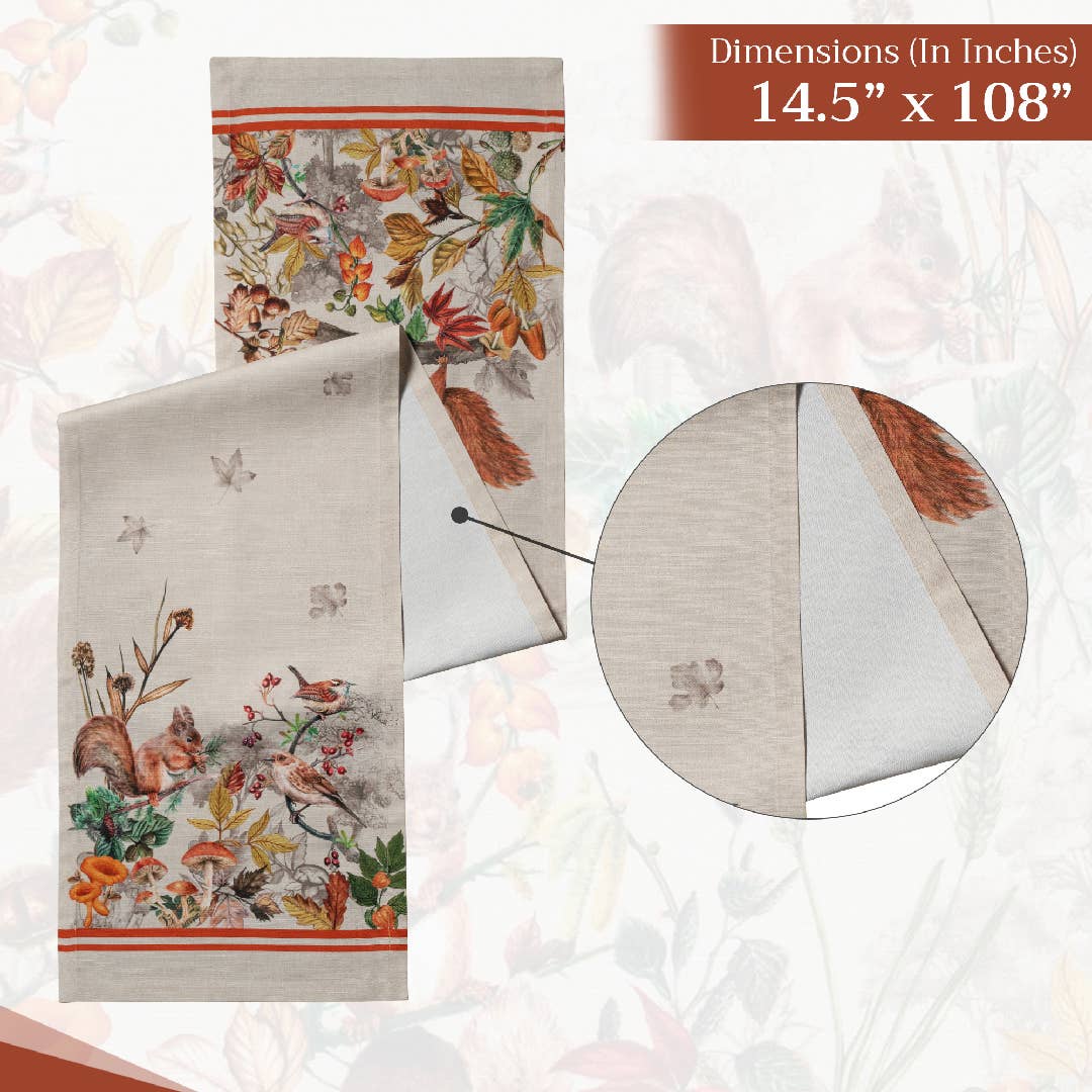 Maison d'Hermine - Design in Every Thread - Wholesale Table Runner - Table Runner 100% Cotton - Single Layer - Recolte Fall9