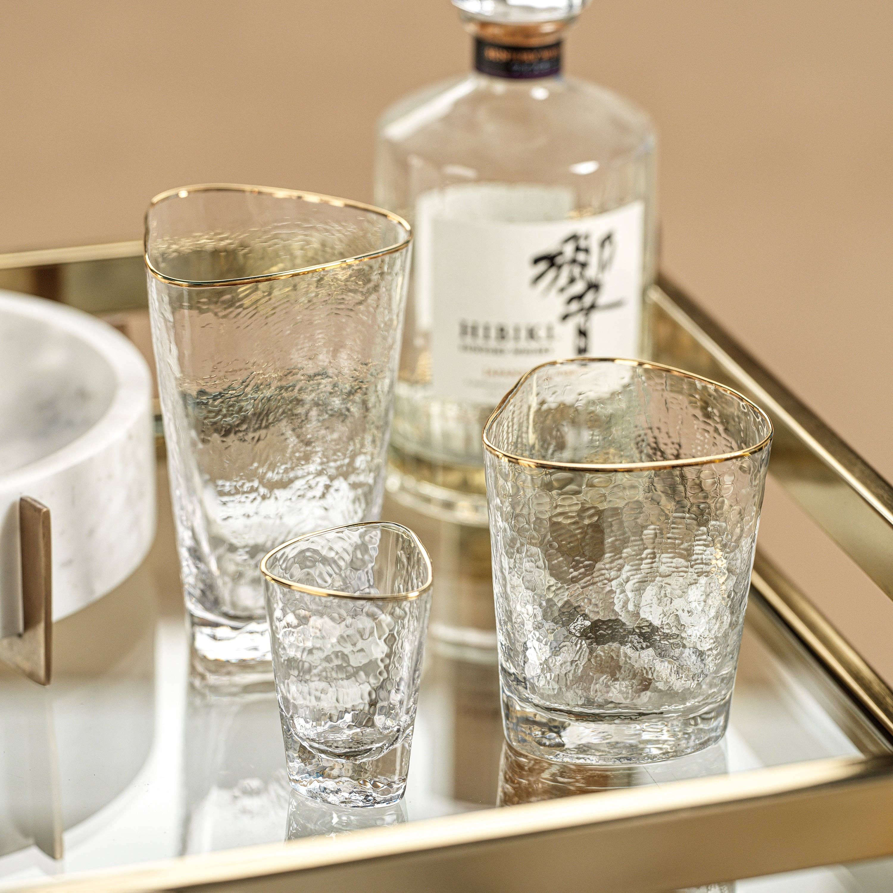 Zodax - Vente Verres à cocktail/alcool - Verre à apéritif Highball triangulaire1