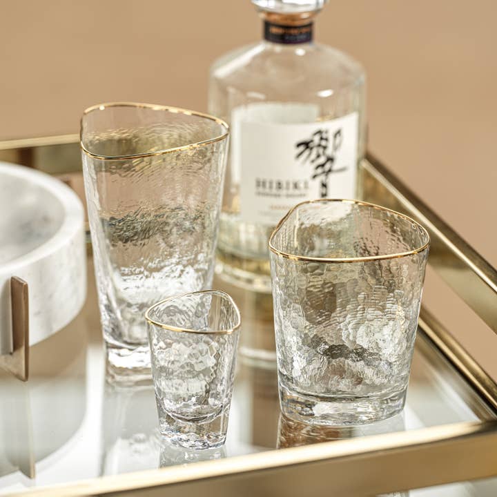 Zodax - Vente Verres à cocktail/alcool - Verre à apéritif Highball triangulaire1