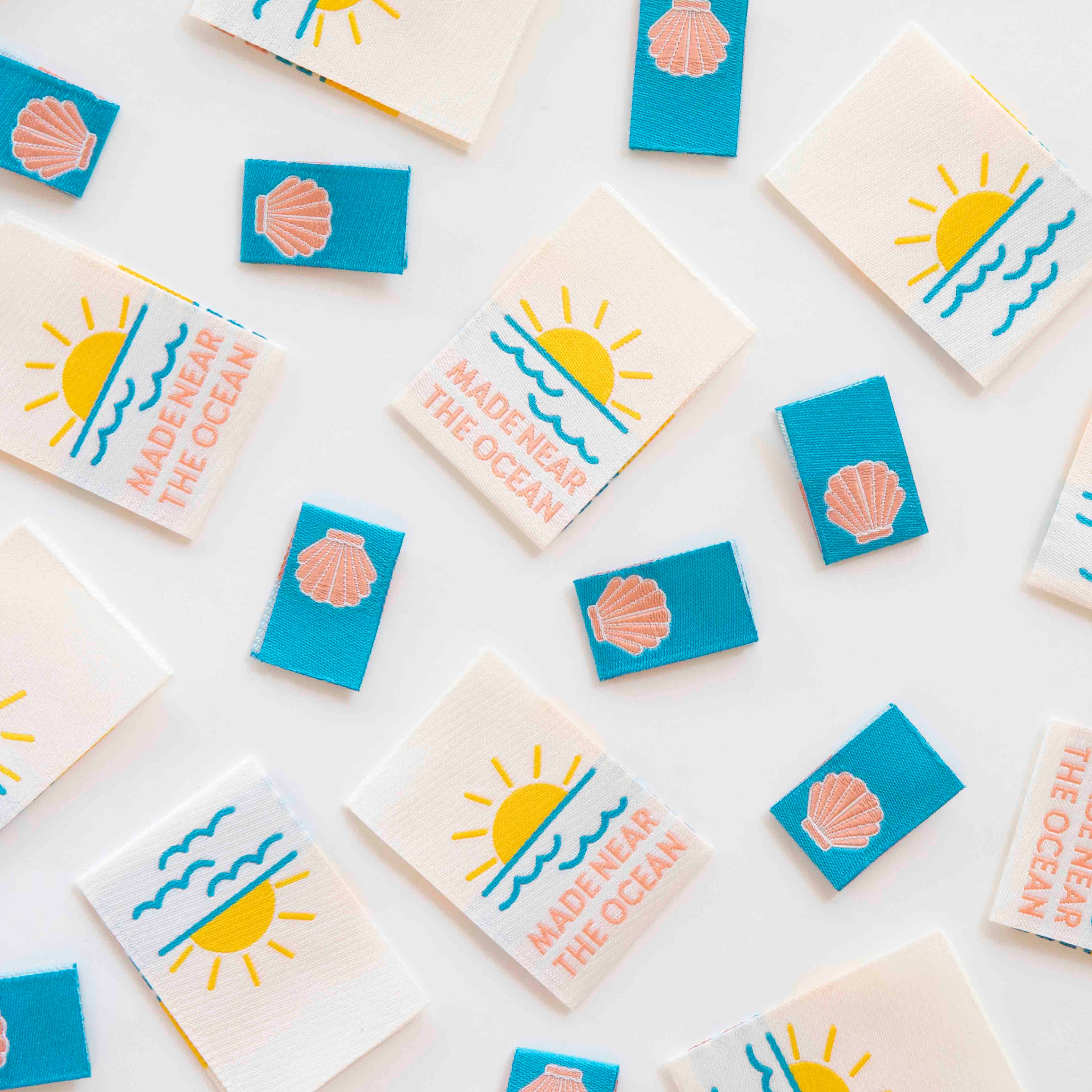 Sarah Hearts - Wholesale Craft Supplies - Made Near the Ocean - Sewing Woven Clothing Label Tags2