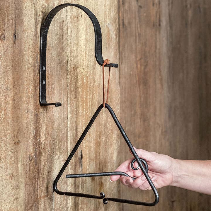 CTW Home Collection - Wholesale Bell - Triangle Dinner Bell with Bracket