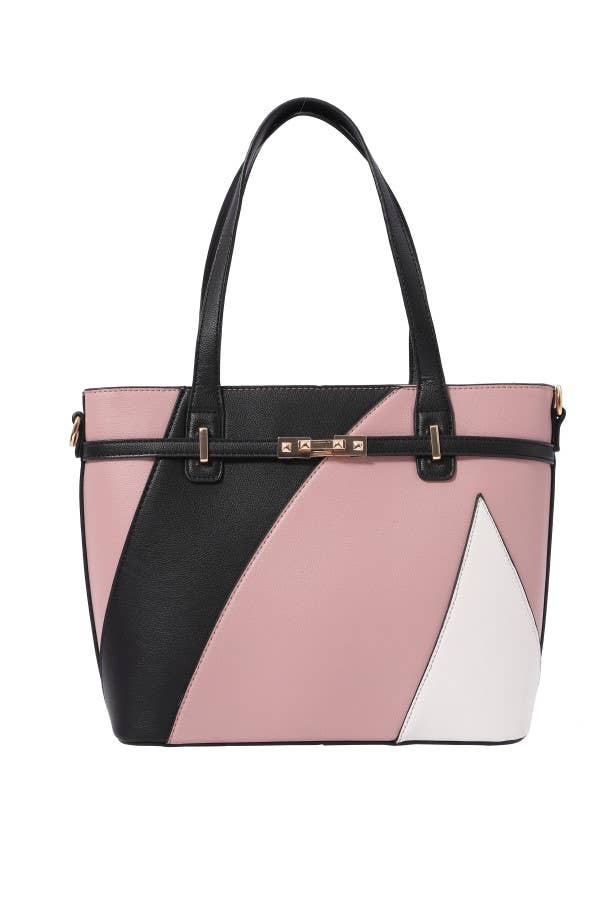 Nima Accessories Inc - Wholesale Tote Bag - Women's - Ladies Faux Leather Multi Color Fashion Tote Handbag4