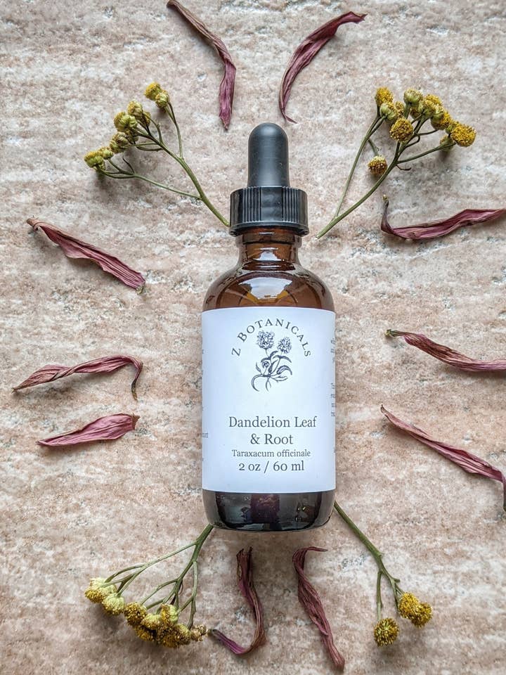 Dandelion Tincture, 2oz for wholesale by Z Botanicals & Hemp Co.