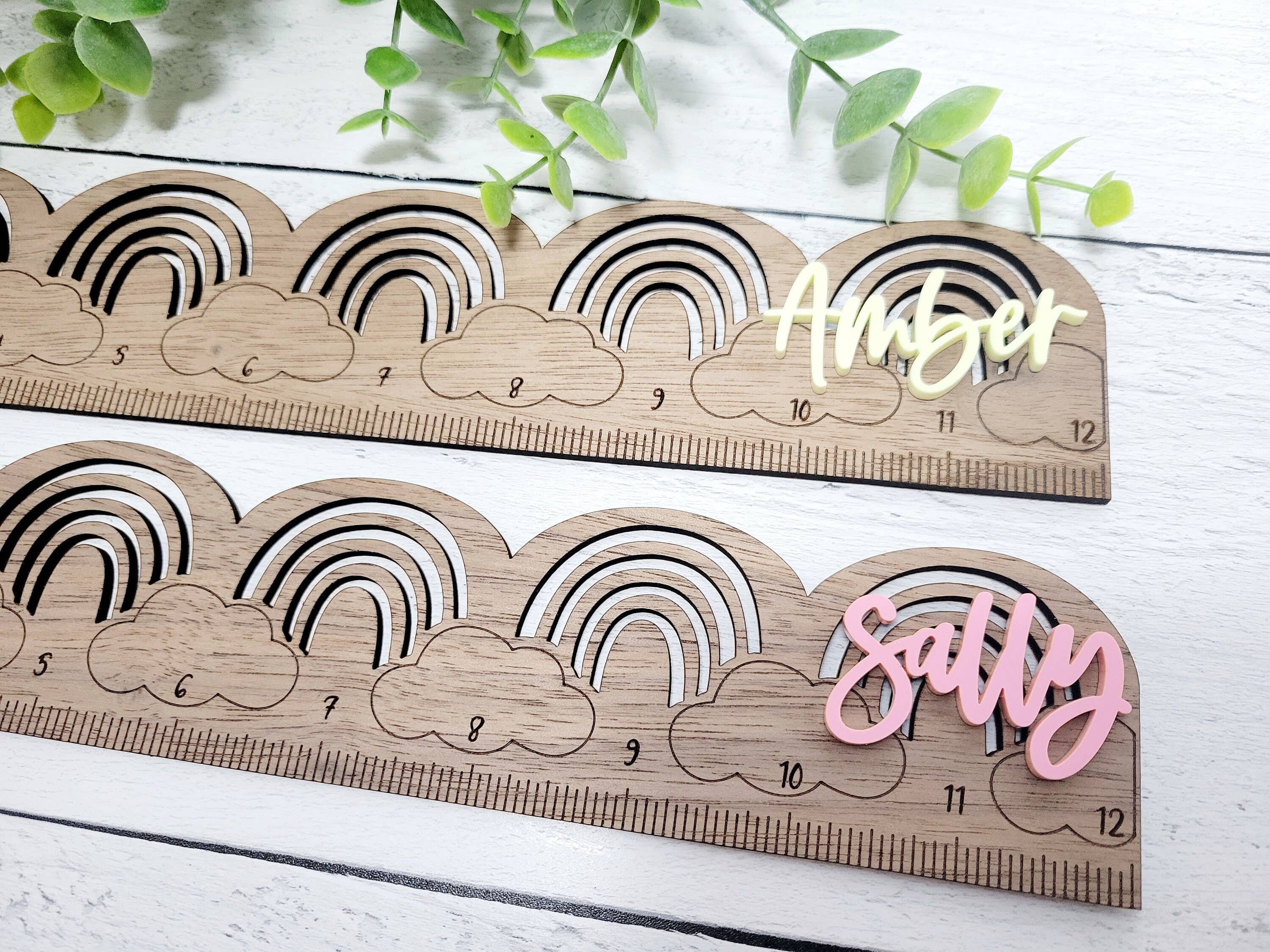 Rosie and Vi – wholesale Ruler – Rainbow Ruler | Teacher Appreciation Gift | Personalized Rul5
