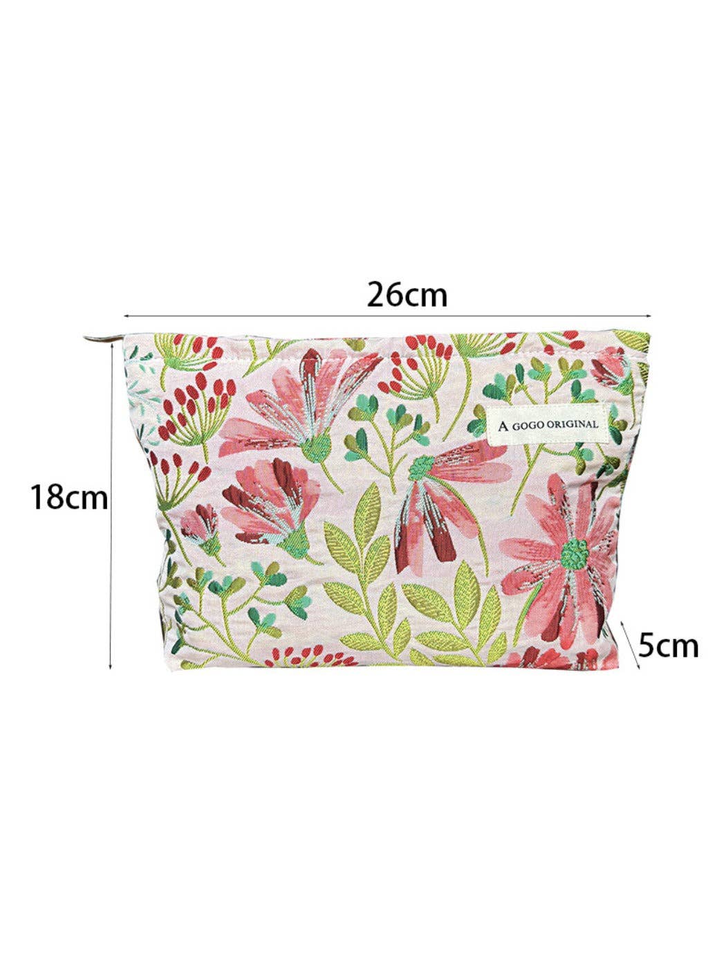 Funkyrel® Atzbranding Limited – wholesale Make-up/cosmetic bag – Cosbai – Retro Floral Embossed Canvas Makeup Bag3