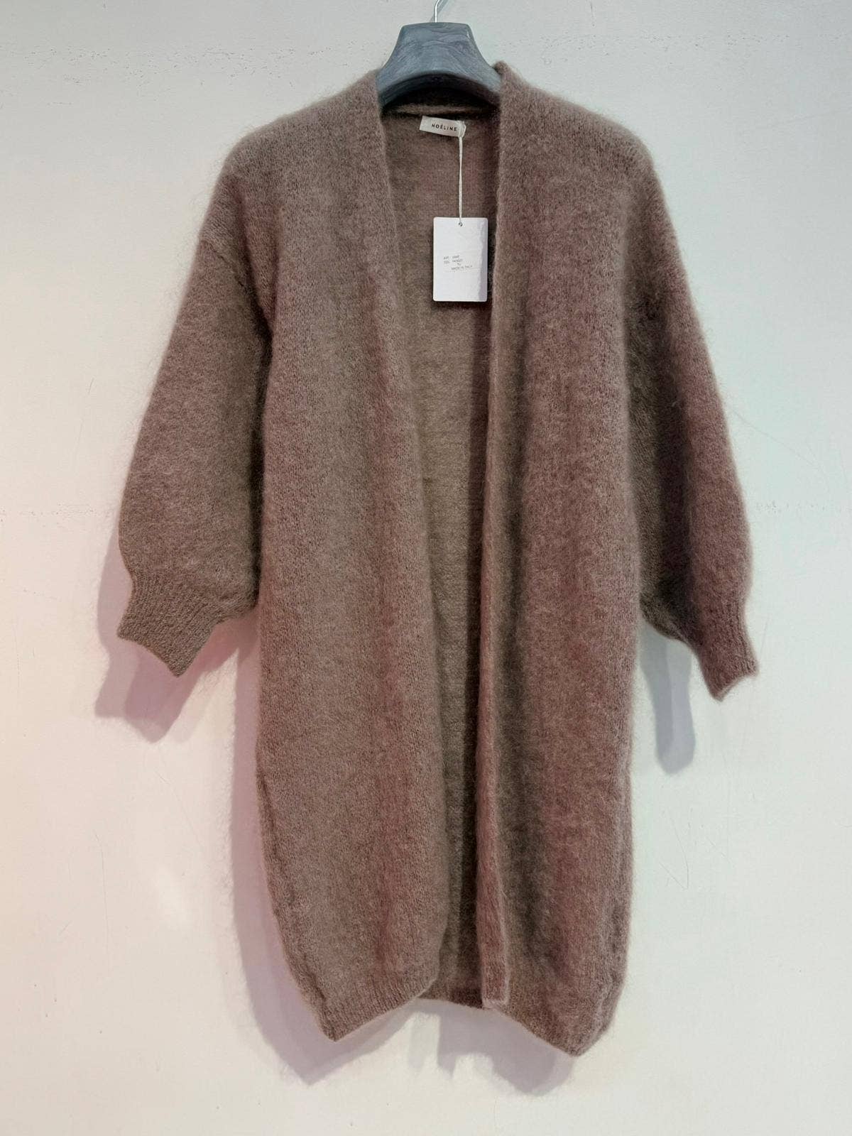 NOELINE – Großhandel Strickjacke – Damen – Lange Weste aus 80% Kid-Mohair 194011