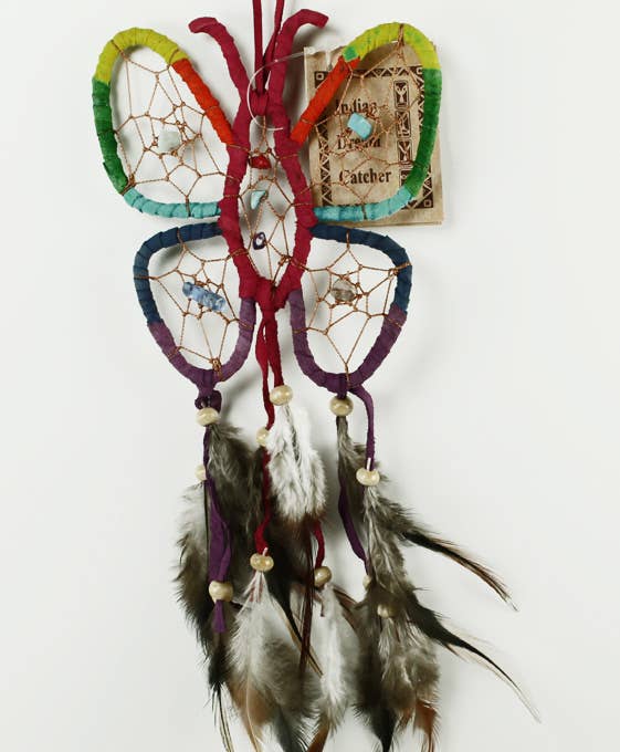 Western Counties Wholesale – wholesale Dreamcatcher – Rainbow Butterfly Dream Catcher DC0550
