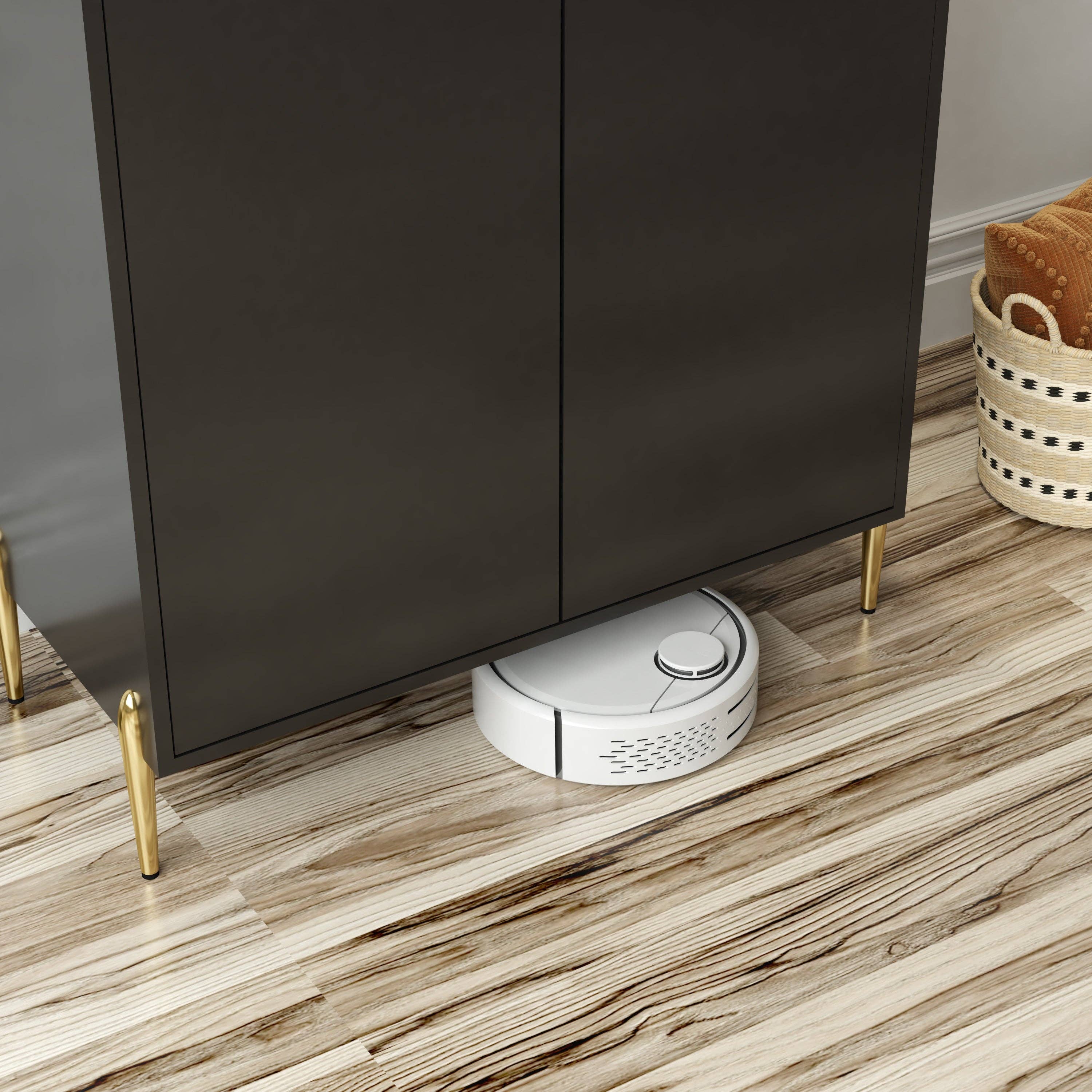 39F Inc. - Wholesale Cabinet - 2 Door Wine Bar Cabinet with Rack for Kitchen & Dining12