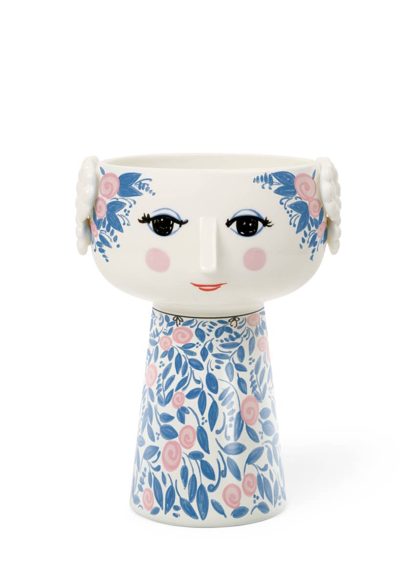 Danish Design Collective - Wholesale Vase - Bjørn Wiinblad - Eva - Long Base Ceramic 3D Plant Pot / Vase8