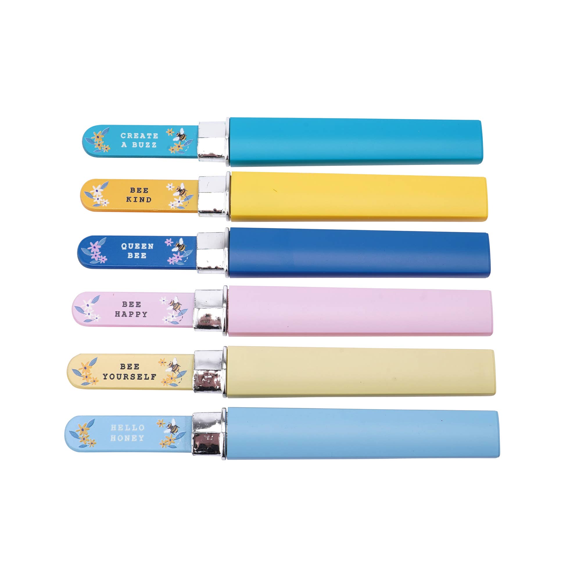 CGB Giftware - Wholesale Nail File - The Beekeeper 6 Assorted Glass Nail Files3