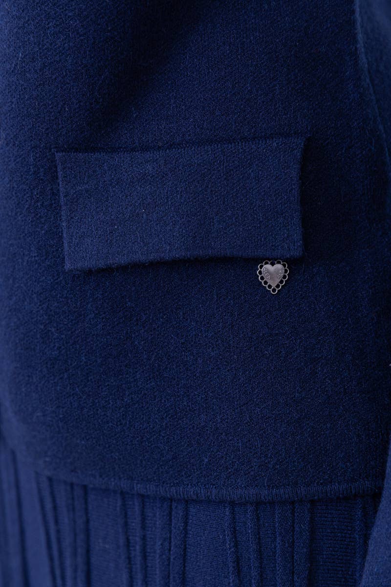 Happy look - Vente Blazer – femme - Blazer Femme en Maille – Élégant & Confortable1