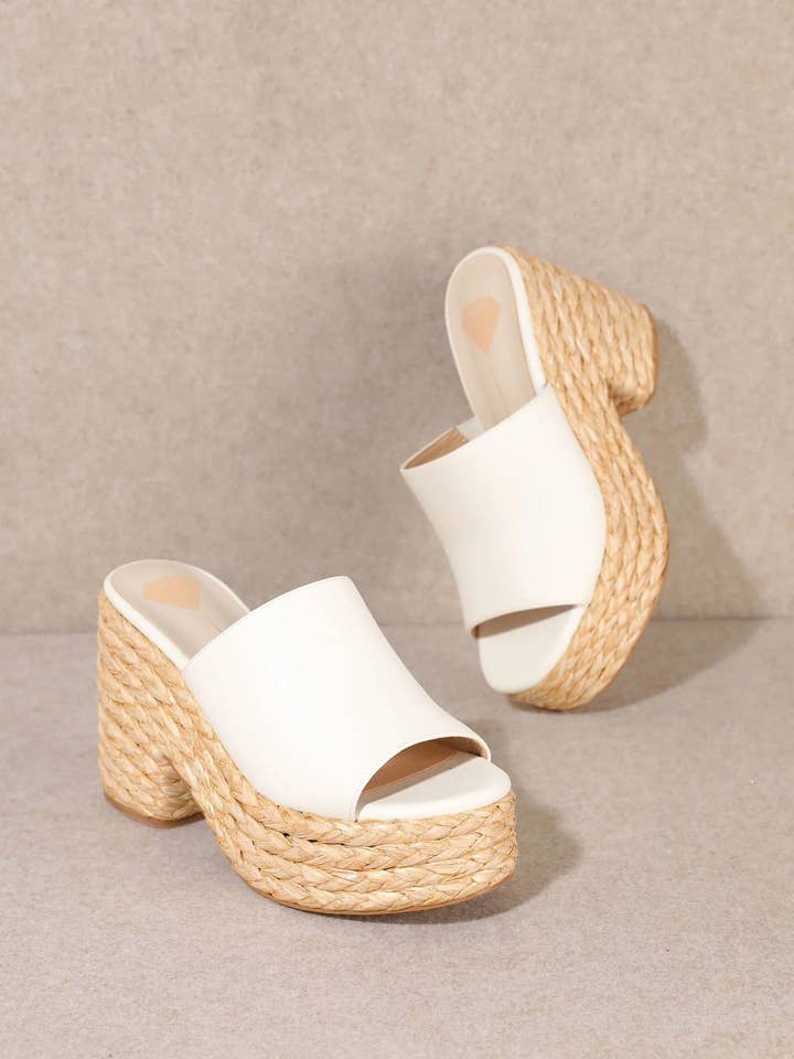 Mars Sky Shoes Wholesale - Wholesale Platform Heels - Women's - Miim ASHLYN Women Raffia Braided Chunky Platform Sandals-12 Pairs Pack-43.95/Pair17