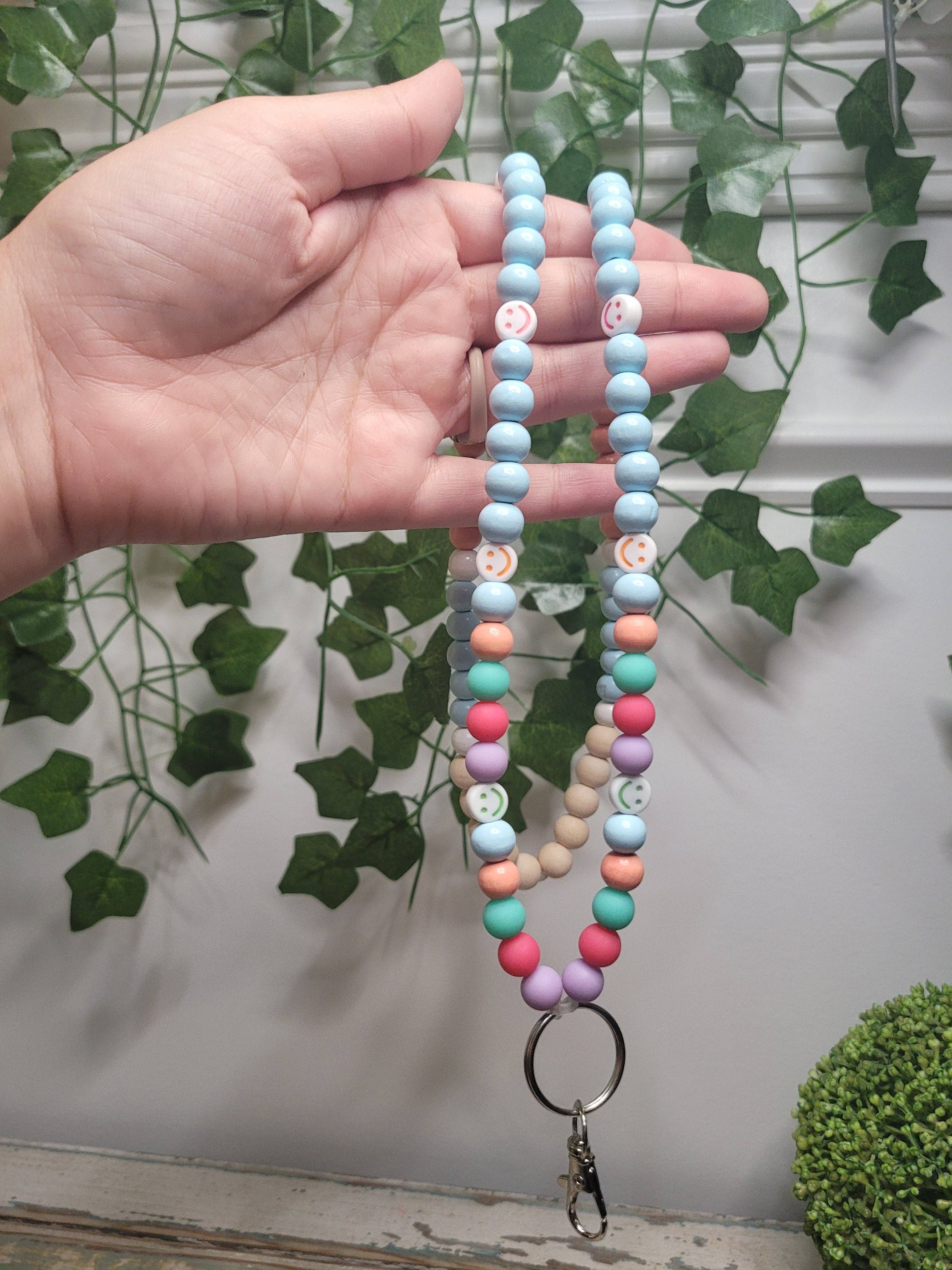 MK Lovely Boutique - Wholesale Lanyard - Women's - Colorful Smiley Face Lanyard2