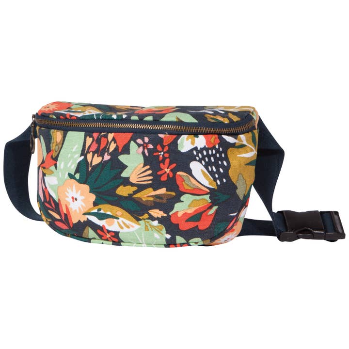 Danica Studio - Wholesale Belt Bag - Women's - Danica Studio Superbloom Cotton Hip Bag Adjustable Strap