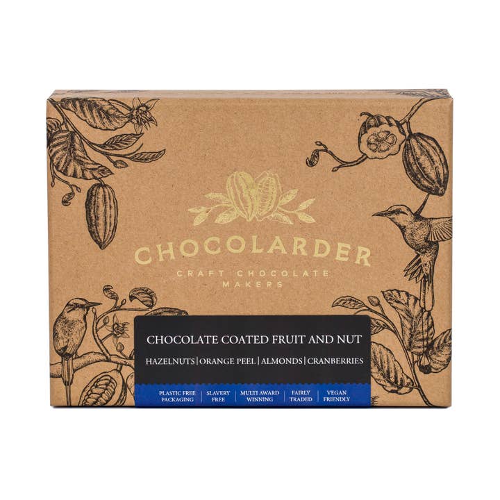 Chocolate Coated Fruit and Nut Box for wholesale by Chocolarder
