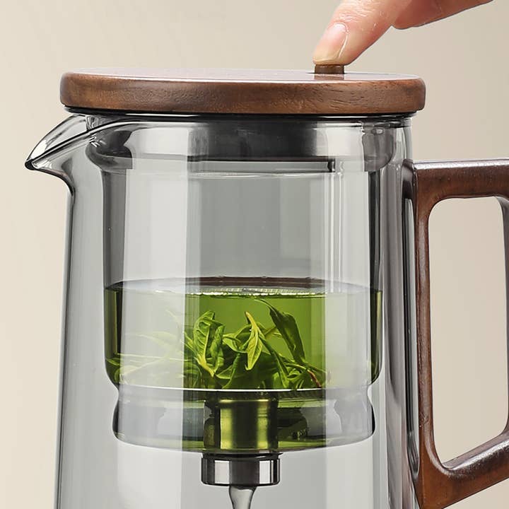 MinoCraft - Wholesale Tea Pot - Glass teapot with infusion time control function3