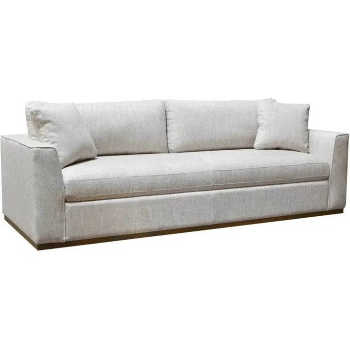 Oversized Sofa Off White Linen Reversible Cushions for wholesale by LOOMLAN