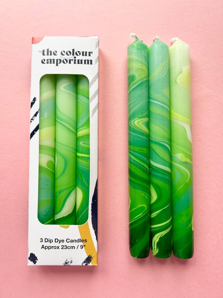 FEUILLES VERTES - MARBRÉ pour la vente par The Colour Emporium