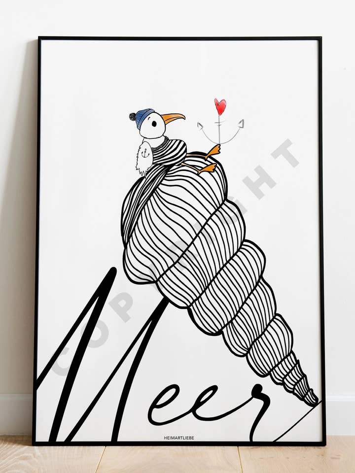 PRINT - SEA SHELL for wholesale by HEIMARTLIEBE®