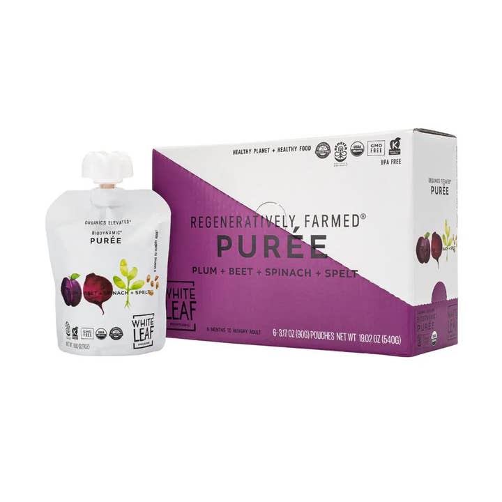 Organic Regenerative Plum + Beet + Spinach + Spelt for wholesale by White Leaf Provisions