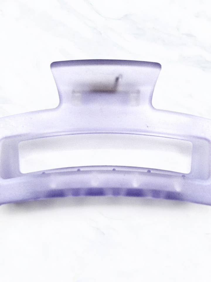 Transparent Open Rectangle Hair Clip Claw for wholesale by Suzie Q USA