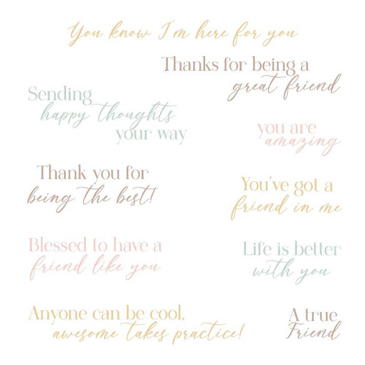 You've Got A Friend - 4x6 Photopolymer Stamp Set for wholesale by Honey Bee Stamps