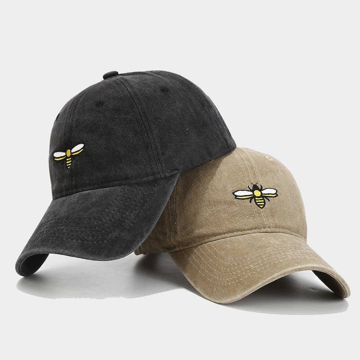 Bee Embroidery Baseball Cap - Outdoor Sun Hat CWAH2020 and other Purchase Wholesale honey hat. Free Returns & Net 60 Terms on Faire trending on Faire.
