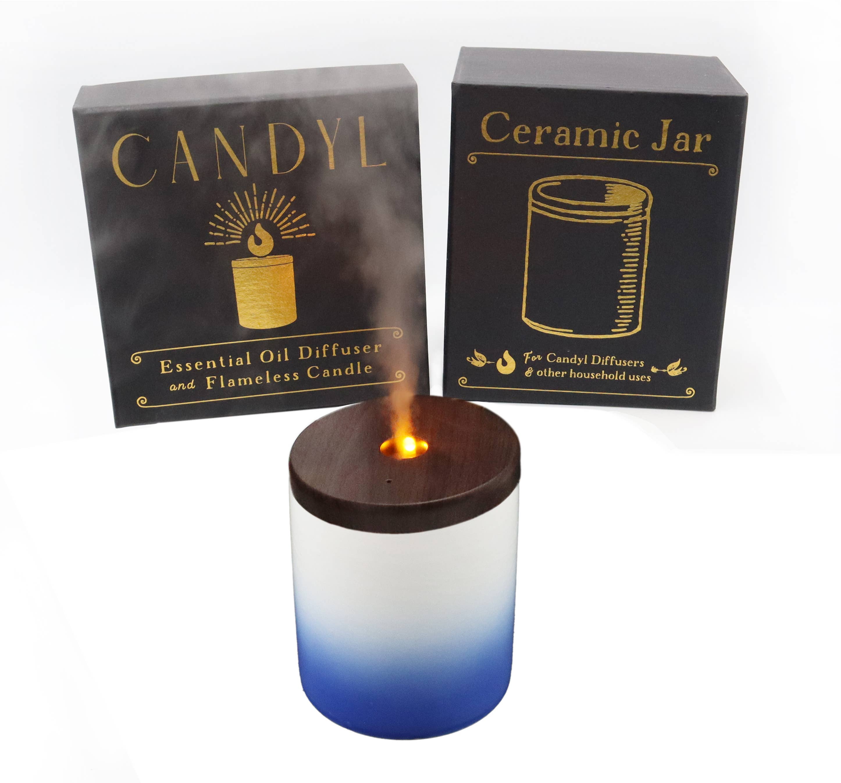 Candyl - Vente Diffuseur électronique - Diffuseur d'Huiles Essentielles Candyl avec Flamme de Lumière de Bougie19