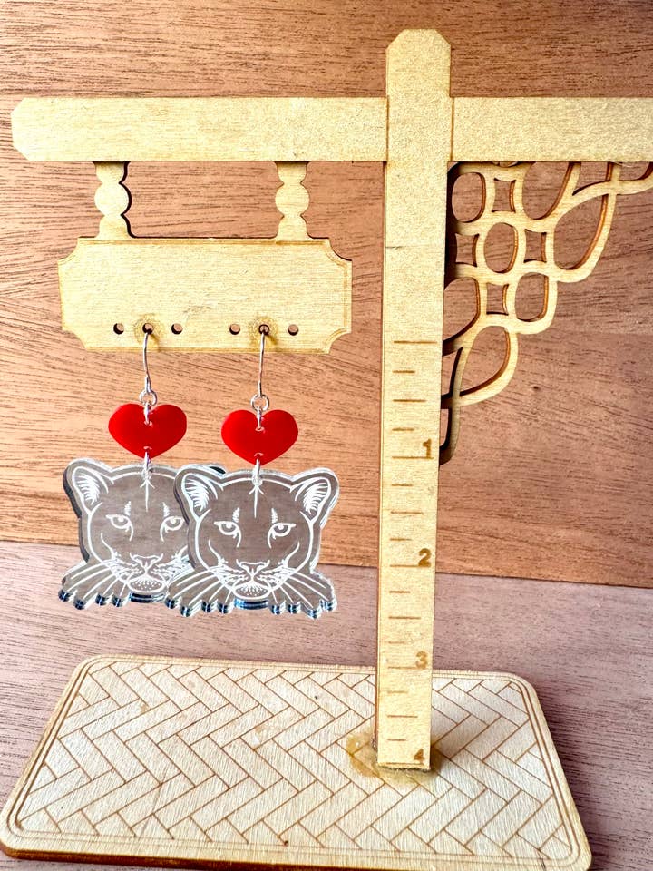 Mirrored Mascot Head Earrings - School Spirit - Game Day for wholesale by BMR Designs