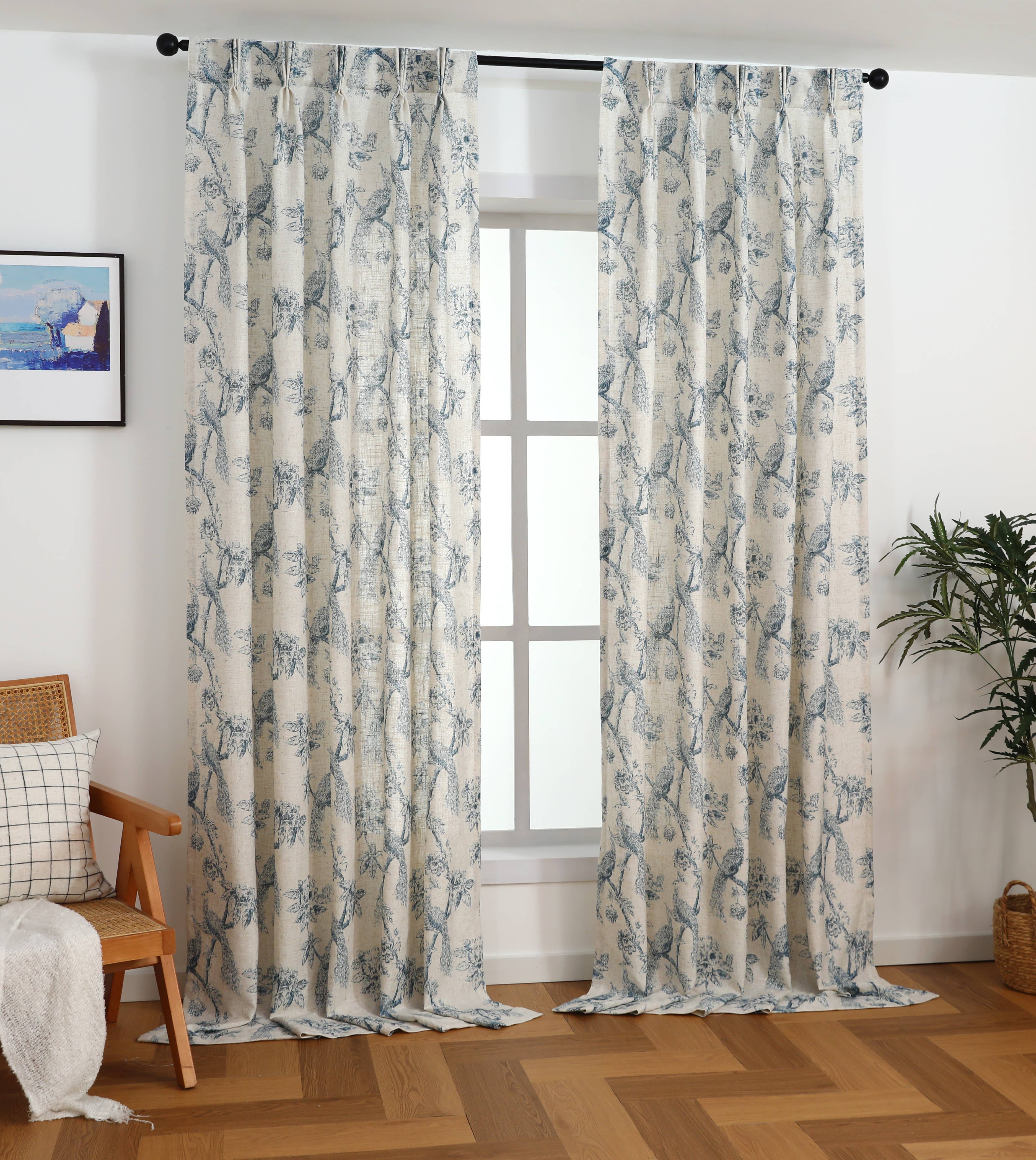 Shadisfy - Wholesale Drape - Peacock Pinch Pleated with Back Tabs Curtain Pair16