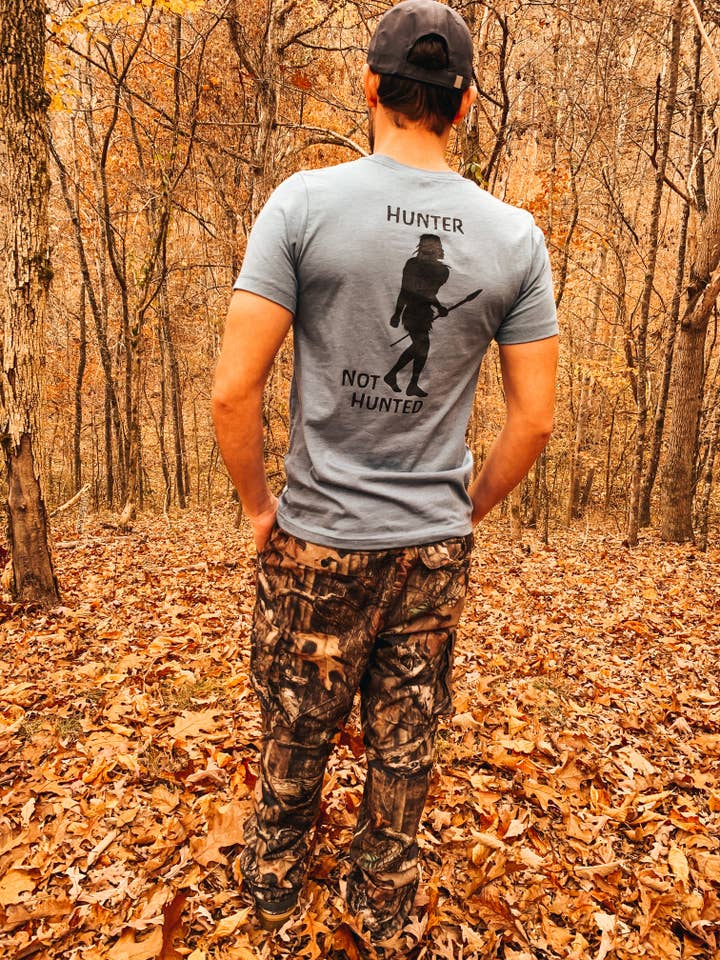 Hunter Not Hunted T-Shirt for wholesale by The Original Neanderthal LLC