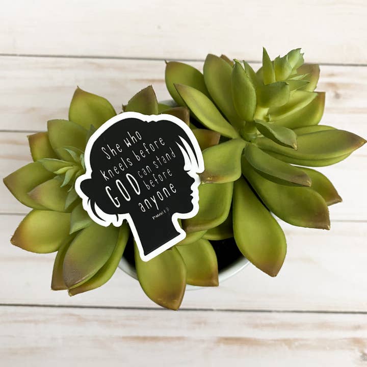 swaygirls – Großhandel Aufkleber – „Sie, der vor Gott kniet“ -Aufkleber2