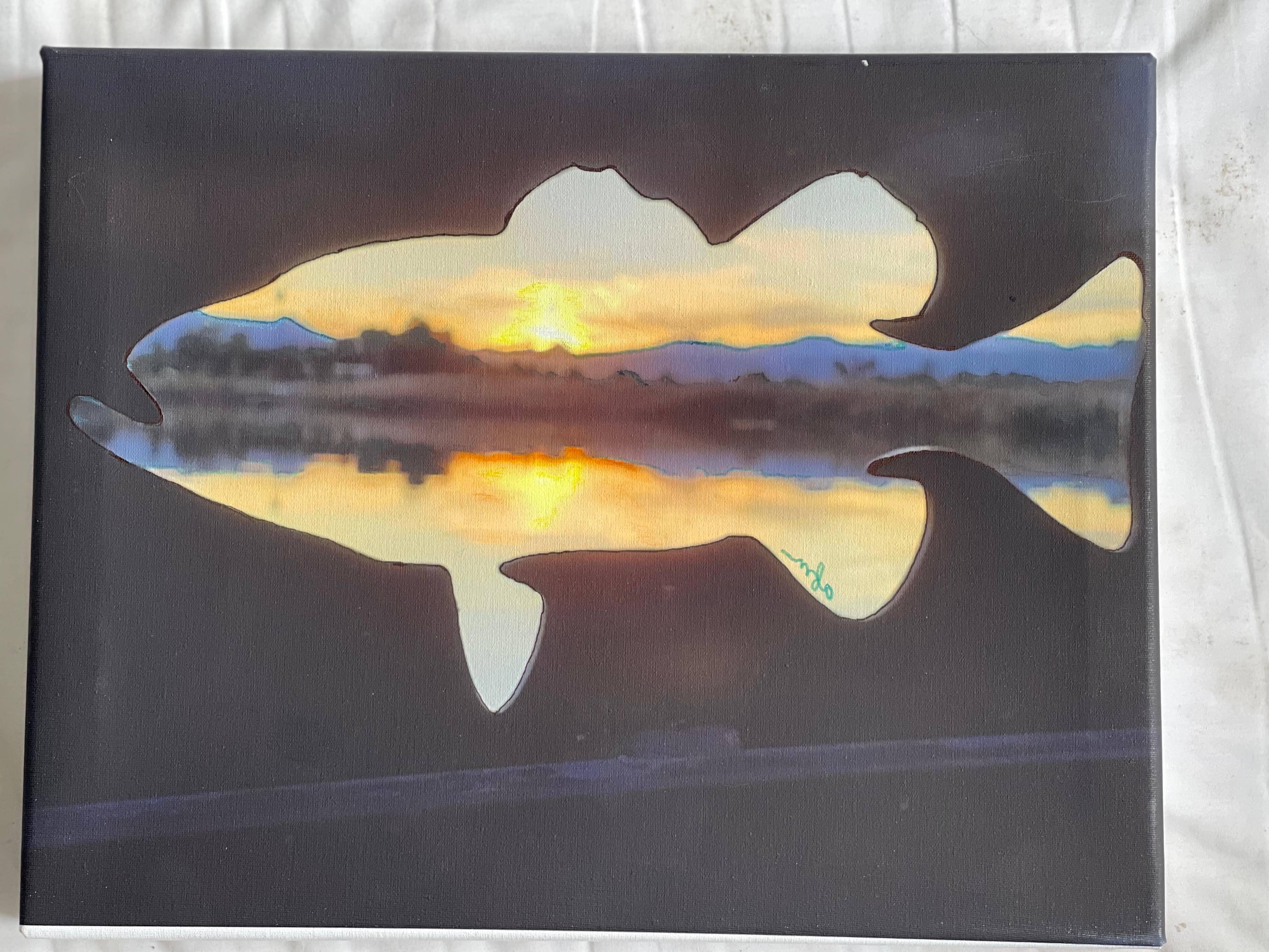 Aisling - Wholesale Trucker Hat - Unisex - Sunset Bass Mid-Pro Trucker Hat in  Black1