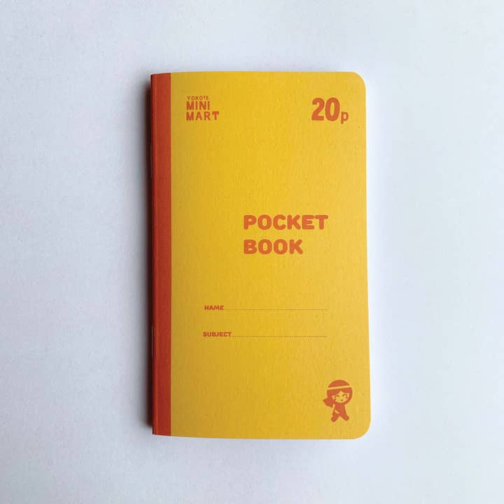 Yellow Mini Mart Pocket book for wholesale by Yoko's Mini Mart