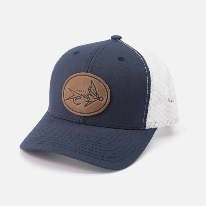 Range Leather Co. - Wholesale Trucker Hat - Unisex - Range Fly Icon Hat—Leather Patch Trucker Cap11