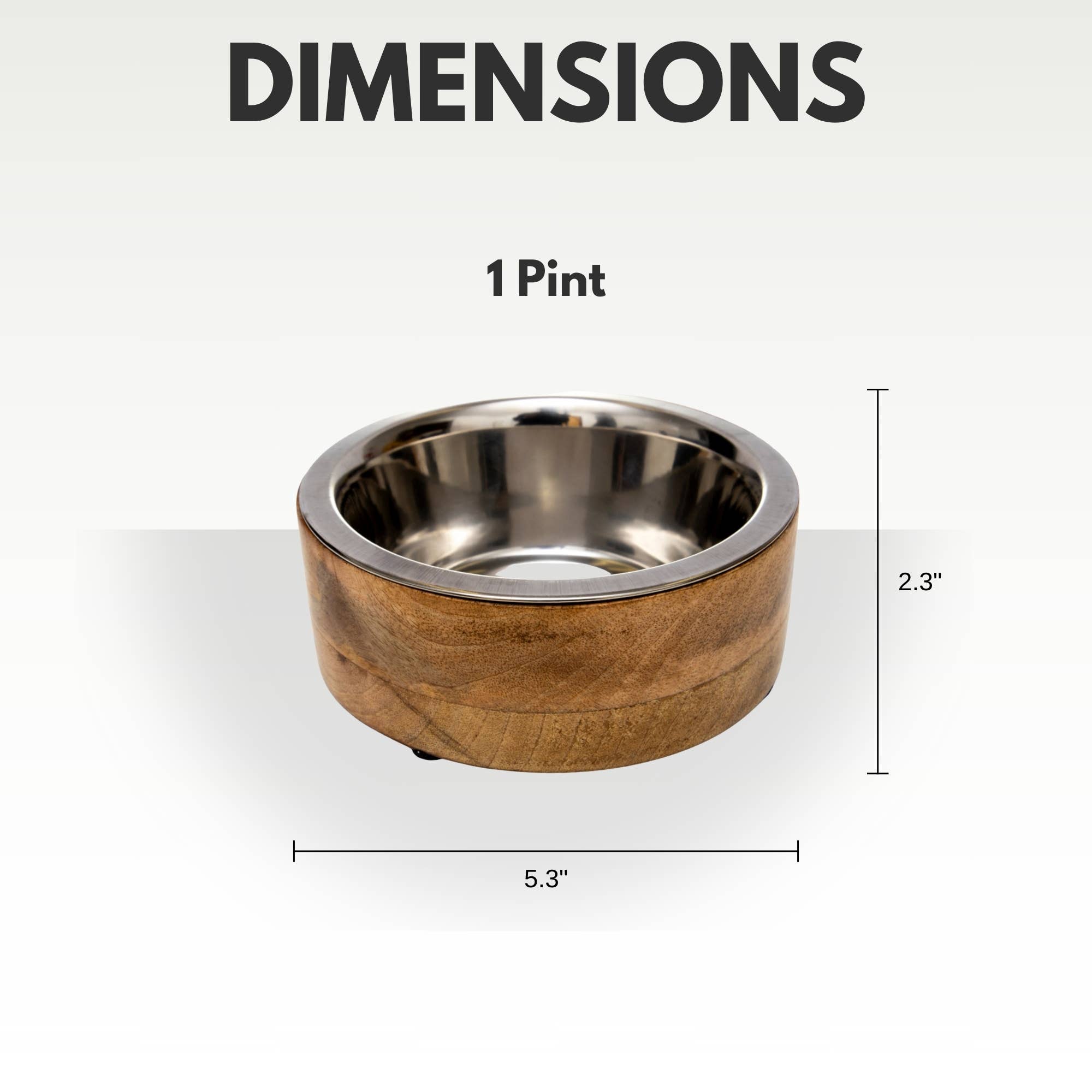 Jojo Modern Pets - Wholesale Pet Bowl - Cat/Dog - Stainless Steel Dog Bowl with Cylindrical Mango Wood Holder5