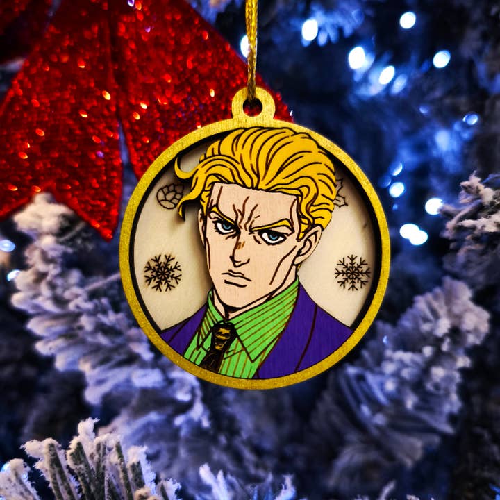 Enfeite de Natal de JoJo’s Bizarre Adventure – Yoshikage Kira por atacado de Herbs&Belles