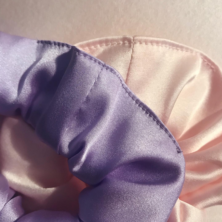 Mille Saisons – wholesale Scrunchie - Women’s – Heart Print Mulberry Silk Astrid Scrunchie- Sewn in the UK5