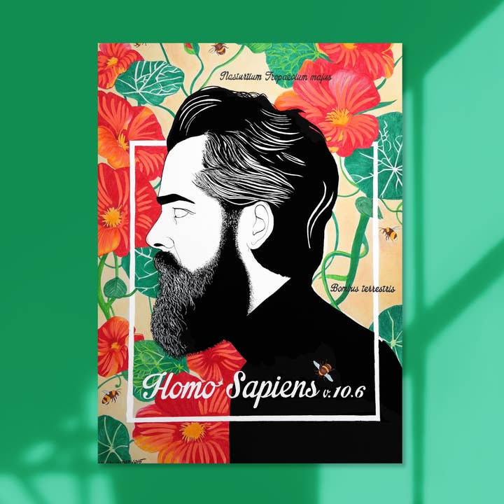 Homo Sapiens, Art Print (A5,A4,A3) Forest Nature Human for wholesale by NKassia