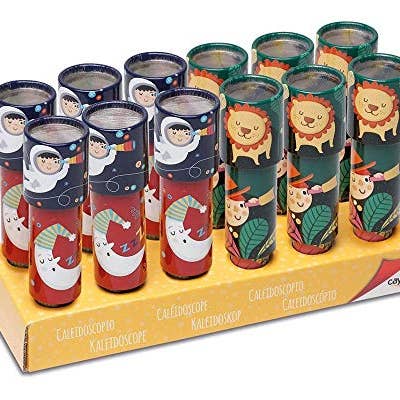 Cayro - Vendita all'ingrosso Giocattolo classico - Bambini - Display per bambini a 12 caleidoscopio