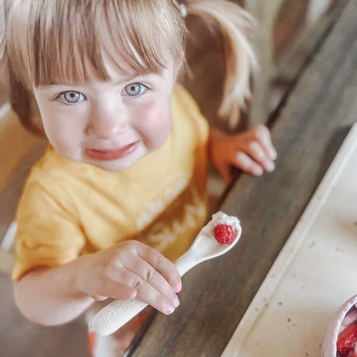 Ali+Oli - Wholesale Flatware Set - Kids & Baby - Ali+Oli (3-pc) Multi Stage Spoon Set for Baby (Blush) 6m+7