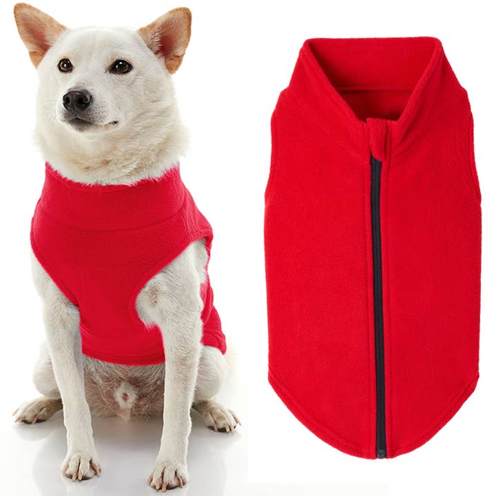 Gooby - Wholesale Pet Vest - Dog - #72116 Zip Up Fleece9