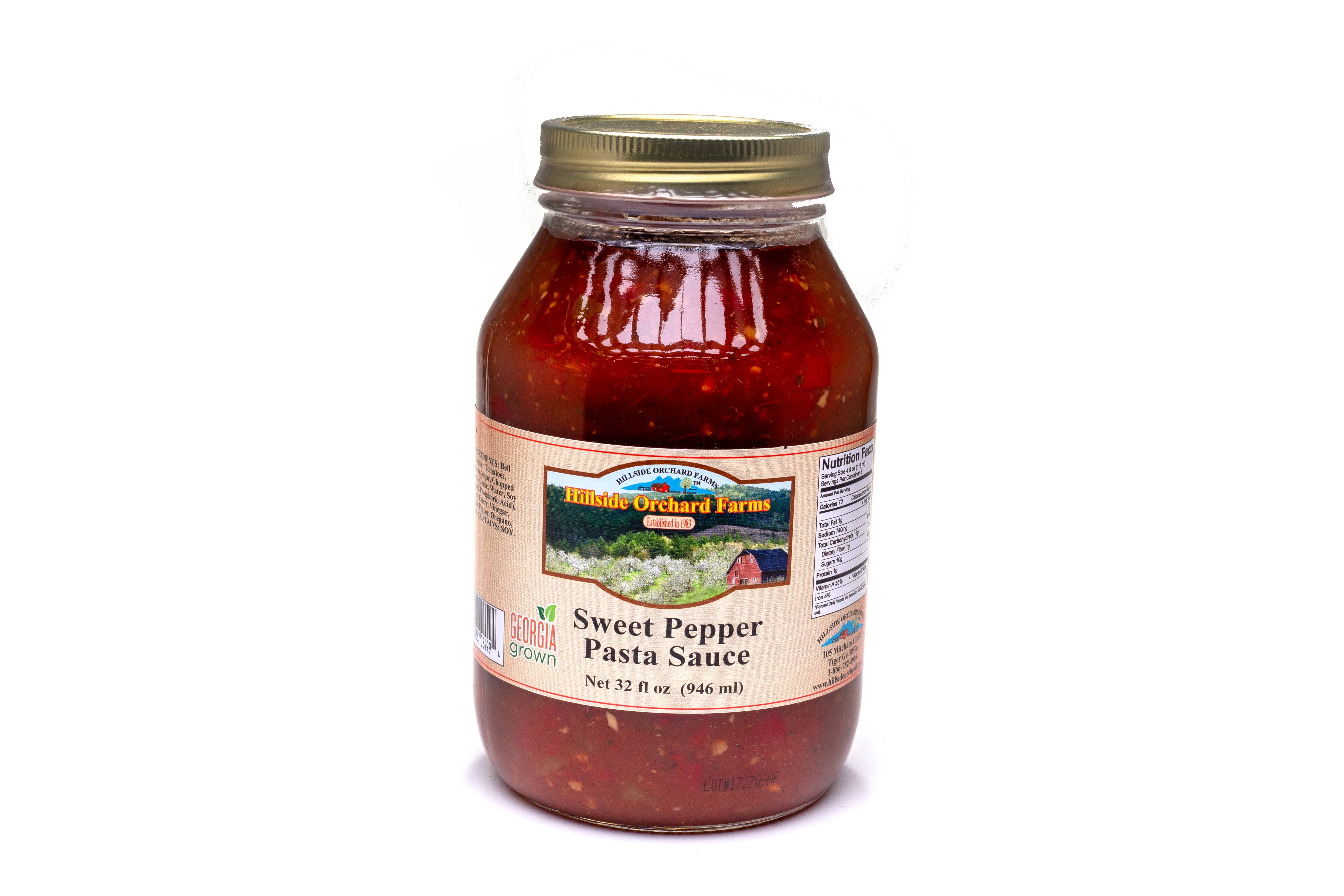 Hillside Orchard Farms - Wholesale Pasta Sauce - Sweet Pepper Pasta Sauce