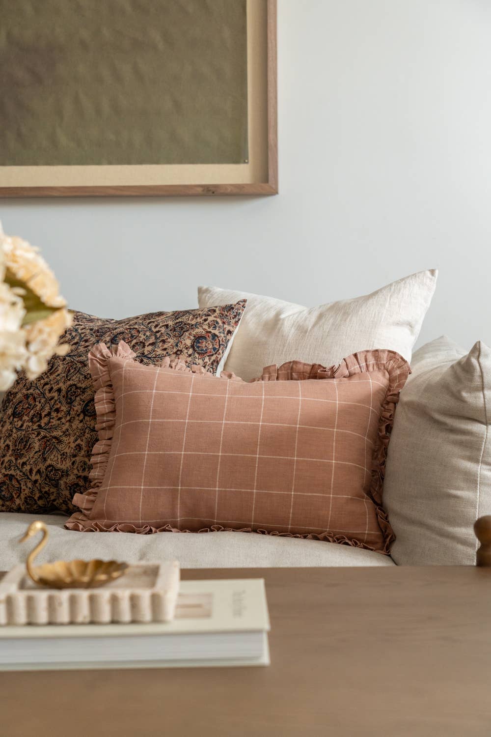 Rug & Weave - Wholesale Throw Pillow Cover - CALLIE Ruffle Pillow  4