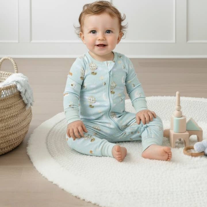 Baby Blues And Pink LLC - Wholesale Sleepsuit - Baby - Lullaby - Bamboo Zipper Pajama3