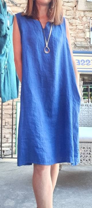 All colors Linen dress REF: 110 for wholesale on Faire4