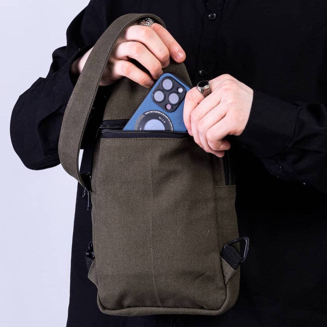 Ecodunia - Wholesale Crossbody Bag - Unisex - Large Canvas Crossbody Sling Bags |  Umoja11