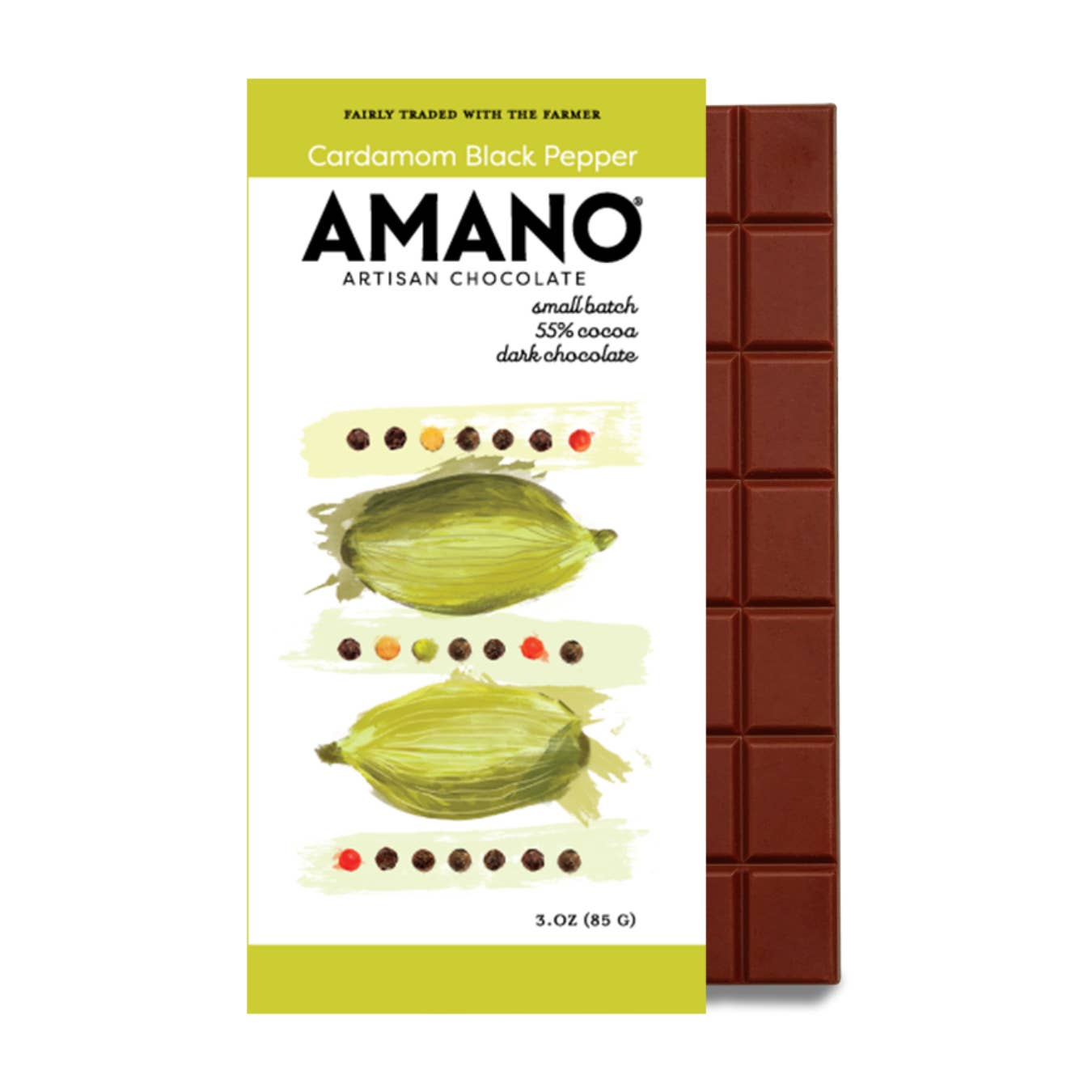Amano Chocolate - Venta al por mayor Chocolate - Cardamomo Negro Pimienta Chocolate3
